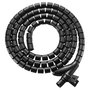 Equip Organizador de cables de escritorio pasacables 2,5m Negro