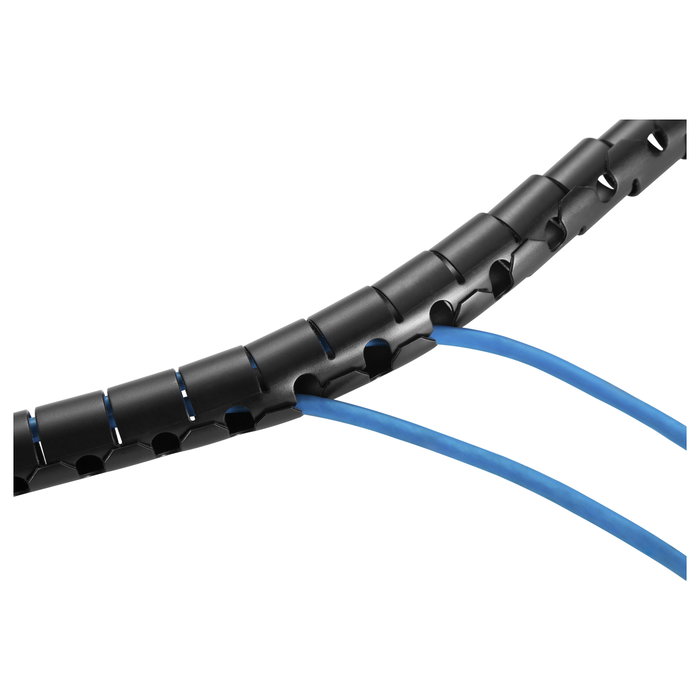 Equip Organizador de cables de escritorio pasacables 2,5m Negro