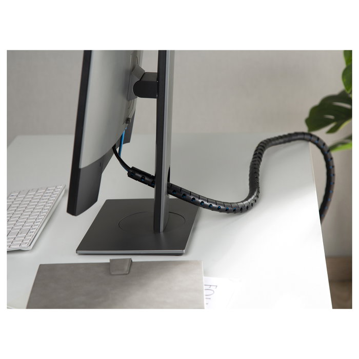 Equip Organizador de cables de escritorio pasacables 2,5m Negro