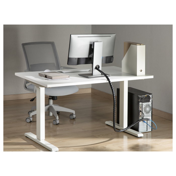 Equip Organizador de cables de escritorio pasacables 2,5m Negro