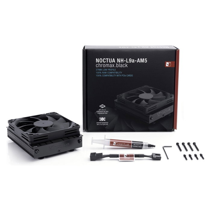 NOCTUA NH-L9a-AM5 chromax.black Disipador de CPU de perfil bajo