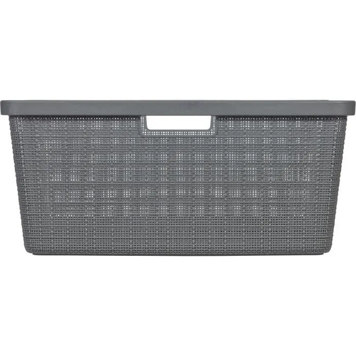 Curver CUR3253928091026 Cesta para la Ropa Sucia - Yute - 46 L - Gris