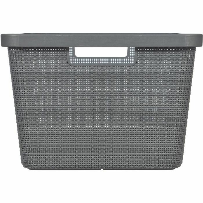 Curver Cesta para la ropa sucia Yute 46 L - Gris