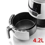 Haeger AF-D42.007A Freidora de Aire Caliente 4.2L, 1500W, 13 Programas, Blanco, Funciones de Freír y Hornear, Pantalla Táctil