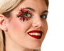 Atosa Tatuaje Facial Decorativo para Ojos Diseño Rojo y Negro Estilo Fantástico