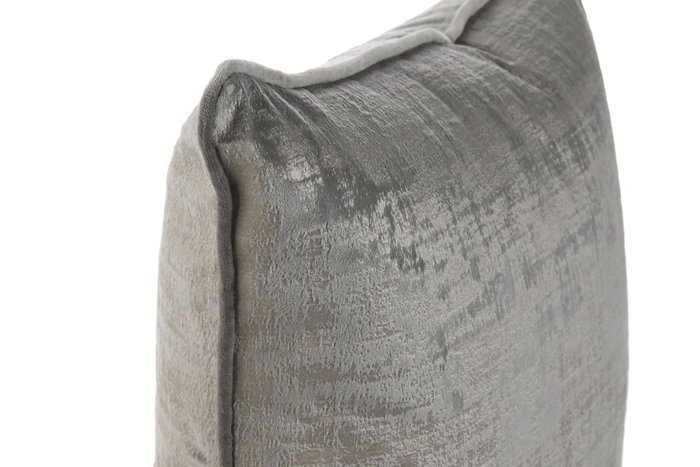 DKD Home Decor Cojín de Poliéster Gris Claro 45x45 cm DKD Home Decor Cojín de Poliéster Gris Claro 45x45 cm