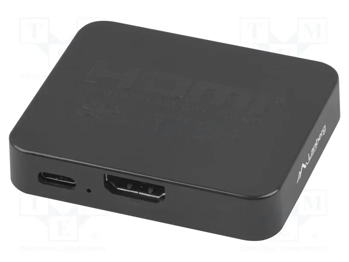 Lanberg divisor HDMI a 2x HDMI 4K + USB-C negro Lanberg divisor HDMI a 2x HDMI 4K + USB-C negro