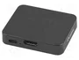 Lanberg divisor HDMI a 2x HDMI 4K + USB-C negro