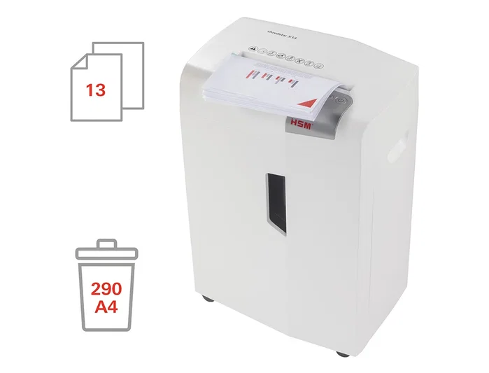 HSM Shredstar X13 Destructora de documentos de partículas P-4 HSM Shredstar X13 Destructora de documentos de partículas P-4