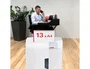 HSM Shredstar X13 Destructora de documentos, Plata y Blanco