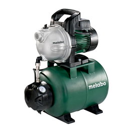 Metabo HWW 4000/25 G Bomba Elevadora de Presión 1100W 4.6bar 4000 l/h IPX4 para Riego y Suministro de Agua