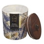 Home Deco Factory Vela Perfumada Wild Colección Natural Wild, Aroma Surtido (Camelia/Exotique/Passion) con Tapa de Madera, 130g, Duración 18h, 8.5cm de Altura