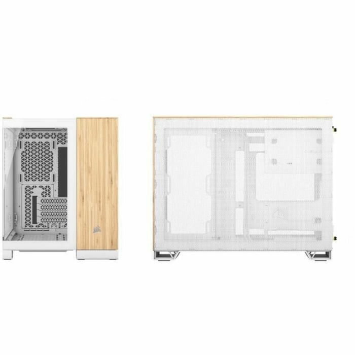 Corsair 2500X Blanco/Bambú con Vidrio Templado