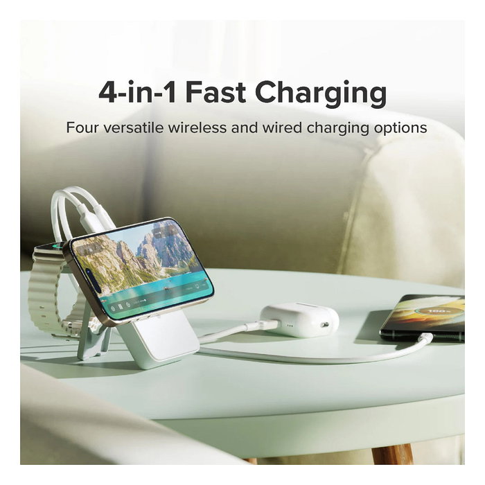 Alogic Lift 4-in-1 Wireless Powerbank 10000mAh MagSafe Blanco Alogic Lift 4-in-1 Wireless Powerbank 10000mAh MagSafe Blanco