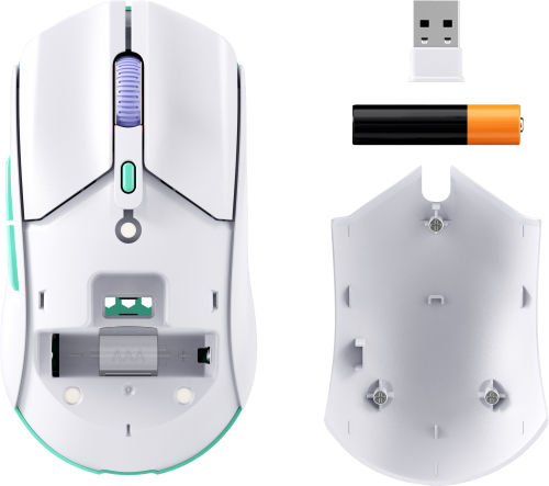 HyperX Pulsefire Haste 2 Core - Ratón Gaming Alámbrico Ultraligero, Blanco / 8R2E7AA