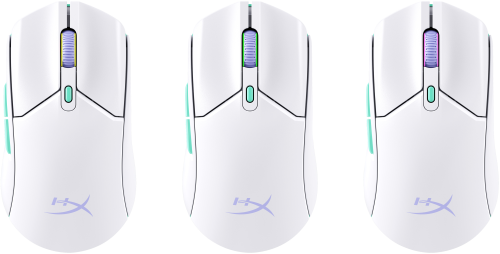 HyperX Pulsefire Haste 2 Core - Ratón Gaming Alámbrico Ultraligero, Blanco / 8R2E7AA