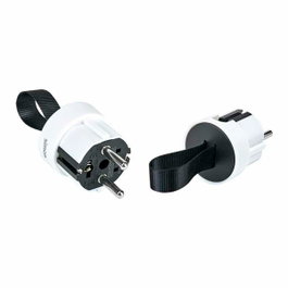 Simon Clavija extraplana 2p+tt schuko salida lateral 16 A 250 V blanca