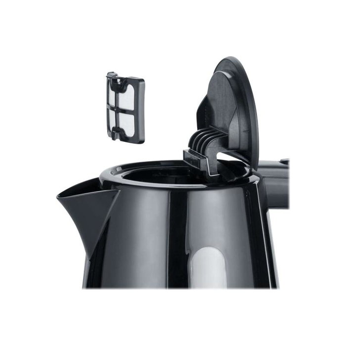 Severin WK 3410 Hervidor Eléctrico 1 Litro, Negro Schwarz