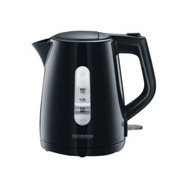 Severin WK 3410 Hervidor Eléctrico 1 Litro, Negro Schwarz