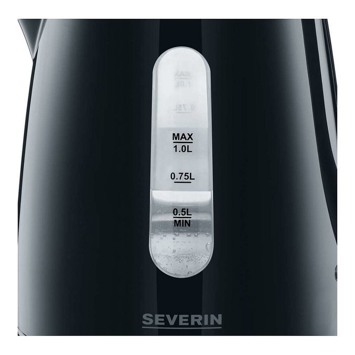 Severin WK 3410 Cafetera de goteo, 1 Litro, 2200 W, Negra, con Filtro extraíble, Indicador de nivel y Apagado automático