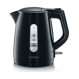 Severin WK 3410 Cafetera de goteo, 1 Litro, 2200 W, Negra, con Filtro extraíble, Indicador de nivel y Apagado automático