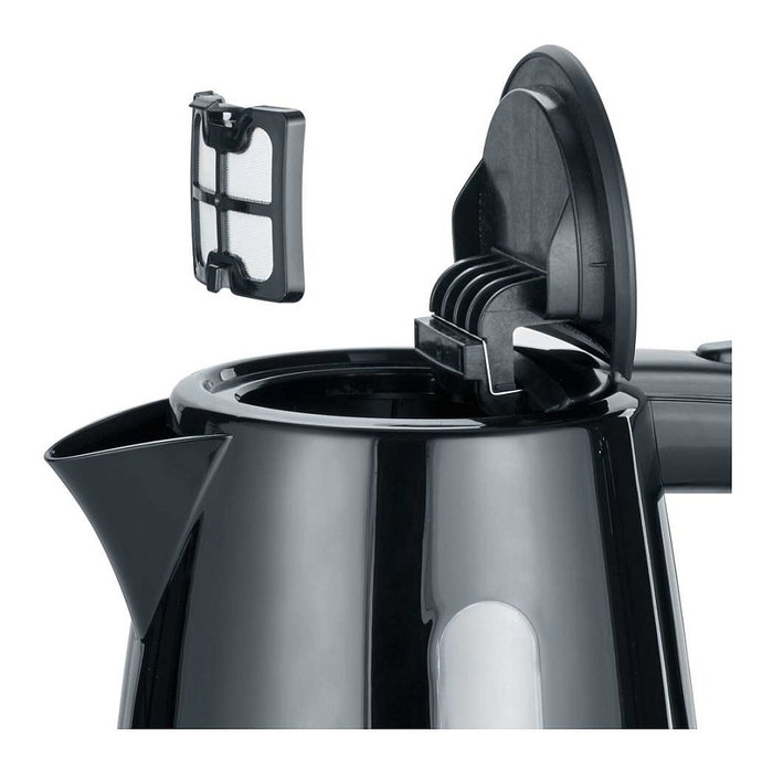 Severin WK 3410 Cafetera de goteo, 1 Litro, 2200 W, Negra, con Filtro extraíble, Indicador de nivel y Apagado automático