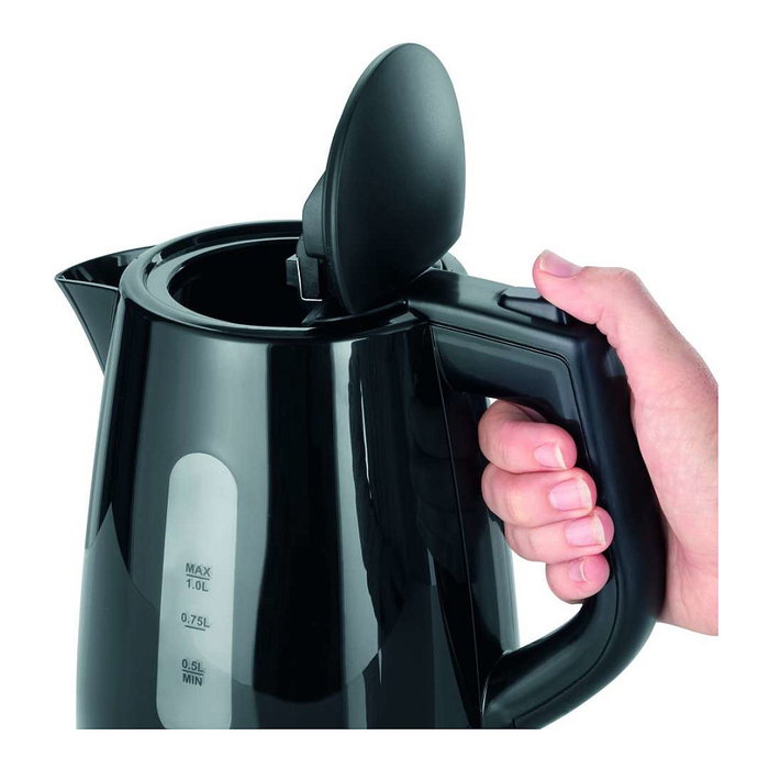 Severin WK 3410 Cafetera de goteo, 1 Litro, 2200 W, Negra, con Filtro extraíble, Indicador de nivel y Apagado automático