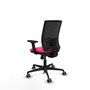 PIQUERAS Y CRESPO Silla de oficina Yunquera con mecanismo Sincro, Rosa y Negro