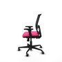PIQUERAS Y CRESPO Silla de oficina Yunquera con mecanismo Sincro, Rosa y Negro