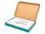 Liderpapel Cartulina Blanca A4 180g/m² - Paquete de 25+5 Hojas en Carpeta Dossier Transparente con Cierre de Velcro