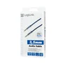 LogiLink Cable de Audio Estéreo 3.5mm Macho a Macho 0.3m (30cm) - Azul, Contactos Chapados en Oro