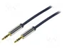 Logilink Cable de Audio 3,5mm Stereo M/M 0,3 m Azul