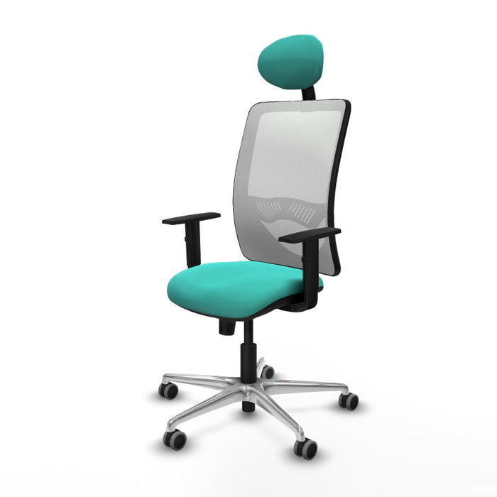 PIQUERAS Y CRESPO Silla de oficina Zulema Turquesa y Blanco PIQUERAS Y CRESPO Silla de oficina Zulema Turquesa y Blanco