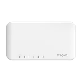 Strong SW5000P Conmutador Gigabit Ethernet de 5 Puertos (10/100/1000 Mbps) Plástico Blanco para Sobremesa o Pared
