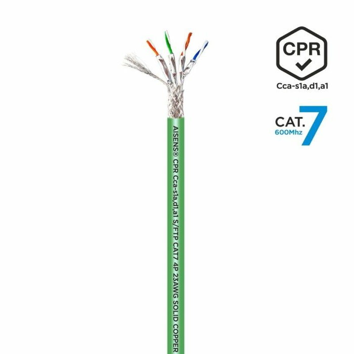 Aisens Bobina de Cable de Red Cat.7 S/FTP AWG23 305m Verde Aisens Bobina de Cable de Red Cat.7 S/FTP AWG23 305m Verde