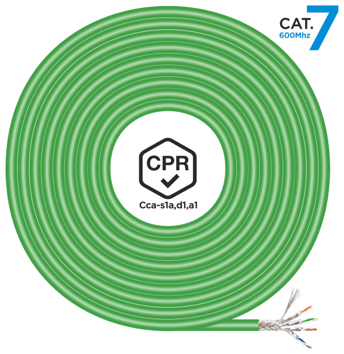 Aisens Bobina de Cable de Red Cat.7 S/FTP AWG23 305m Verde Aisens Bobina de Cable de Red Cat.7 S/FTP AWG23 305m Verde