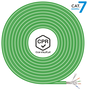 Aisens Bobina de Cable de Red Cat.7 S/FTP AWG23 305m Verde