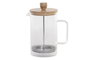 DKD Home Decor Cafetera de Borosilicato y Bambú 800ml