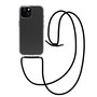 Muvit Funda Recycletek para Apple iPhone 15 con Cordón, Transparente, Material Reciclado GRS, Ecoamigable
