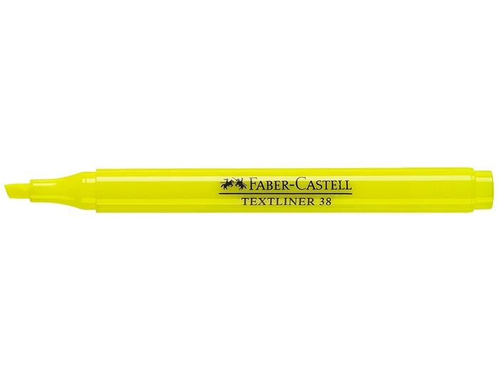 Faber Castell Textliner 38 Marcador Fluorescente Amarillo (Set de 10)