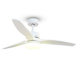 Grunkel SKYECO-52 Ventilador de Techo con Luz LED, 132cm, Blanco
