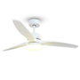 Grunkel SKYECO-52 Ventilador de Techo con Luz LED, 132cm, Blanco