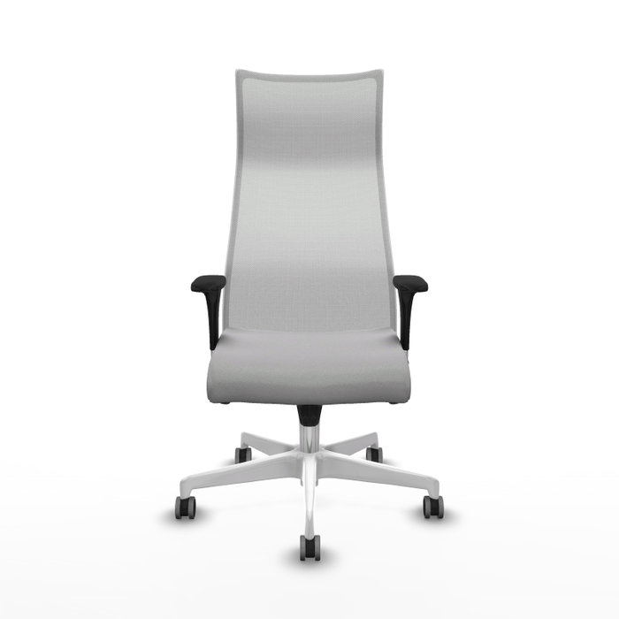 PIQUERAS Y CRESPO Sillón Albacete con mecanismo Sincro, Gris claro y Blanco