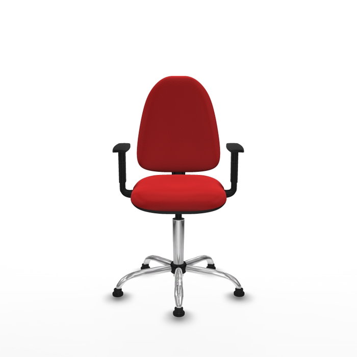 PIQUERAS Y CRESPO Silla de oficina Aýna Roja con mecanismo de doble maneta PIQUERAS Y CRESPO Silla de oficina Aýna Roja con mecanismo de doble maneta