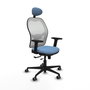 PIQUERAS Y CRESPO Silla de oficina Jorquera Azul cielo con mecanismo Sincro/Traslack