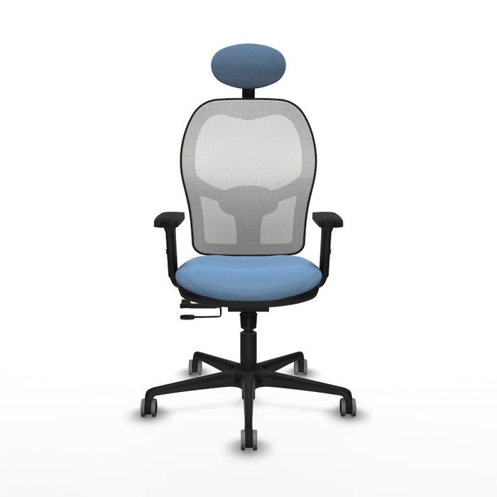 PIQUERAS Y CRESPO Silla de oficina Jorquera Azul cielo con mecanismo Sincro/Traslack