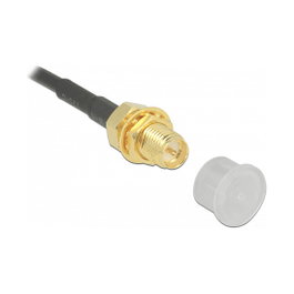 DeLOCK 60163 Cubierta antipolvo para SMA plug, Transparente, 10 unidades
