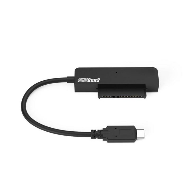 CoreParts USB 3.2 a SATA para HDD/SSD de 2.5", Soporta Discos SATA de 2.5", Material ABS, Plug & Play, Negro/Blanco, Ahorro Energía