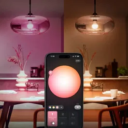 Philips Hue Kit de Inicio con Puente y 2 Bombillas A60 de Luz Blanca y de Color AABPO48475
