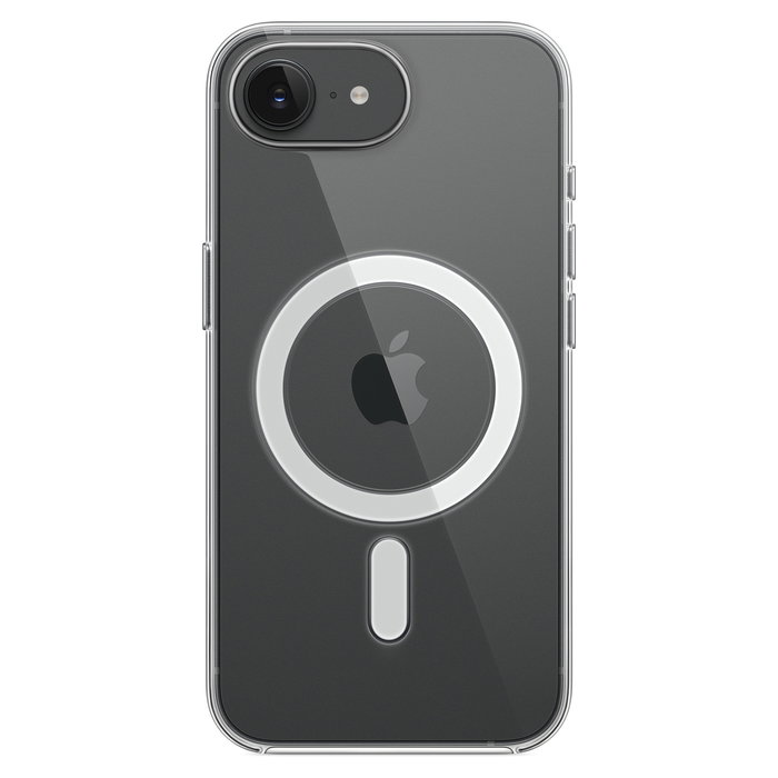 Apple iPhone 17e Clear Case con MagSafe - Funda transparente y protectora, compatible con cargador inalámbrico